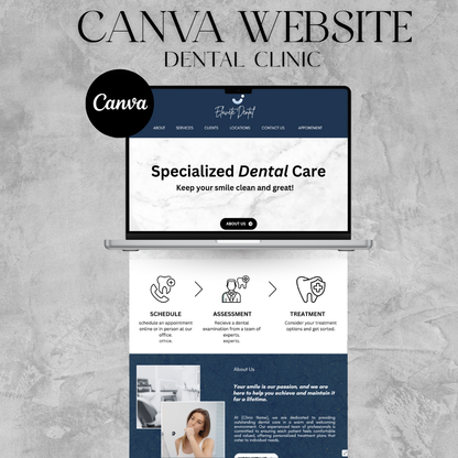 Elevate Dental Care – Canva Website + Link in Bio