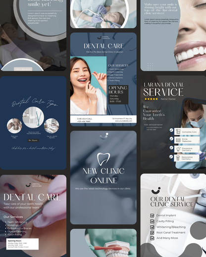 Elevate Dental Care – Social Media Template Bundle (357 Templates)