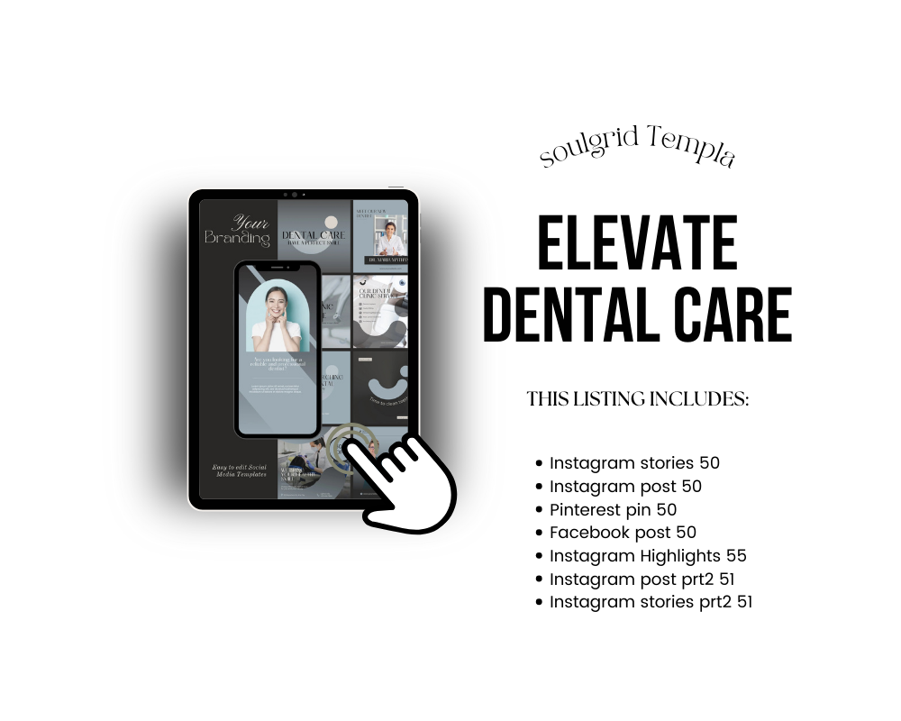 Elevate Dental Care – Social Media Template Bundle (357 Templates)