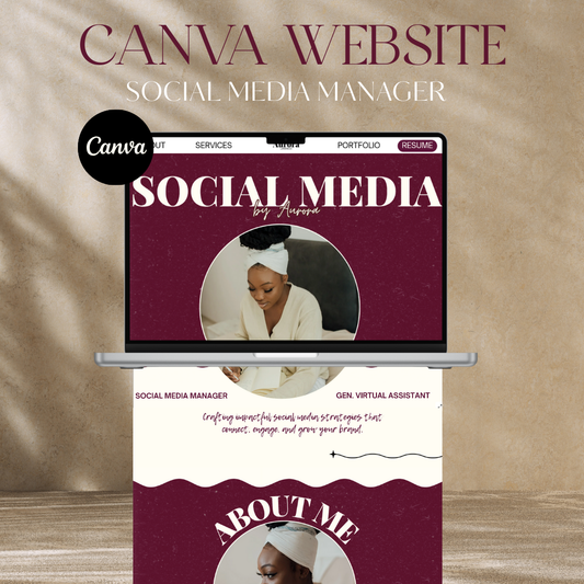 Aurora – Social Media Manager Website Template