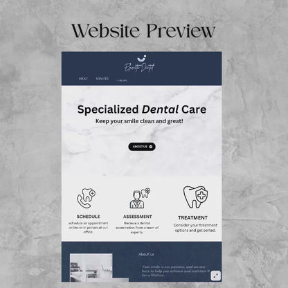 Elevate Dental Care – Canva Website + Link in Bio